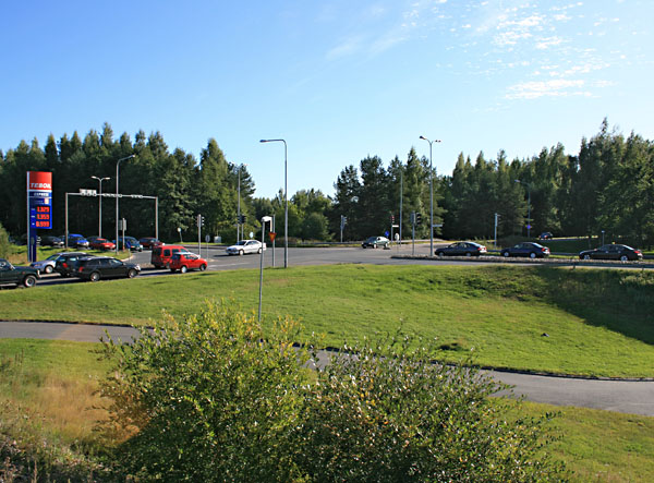 Jokelankadun ja Etel&auml;isen keh&auml;kadun risteys